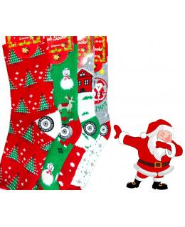 HAVLU YILBAŞI ÇORABI 12 ÇİFT RENKLİ POŞETLİ