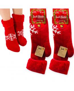 HAVLU YILBAŞI ÇORABI KATLAMALI DETAYLI 12 ÇİFT RENKLİ POŞETLİ