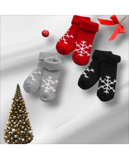 HAVLU YILBAŞI ÇORABI KATLAMALI DETAYLI 12 ÇİFT RENKLİ POŞETLİ