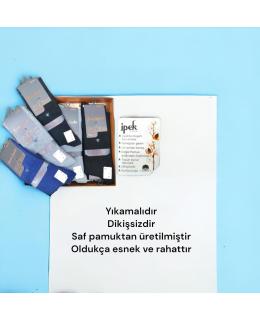 KUTULU PAMUKLU PENYE ASORTİ ERKEK SOKET ÇORAP